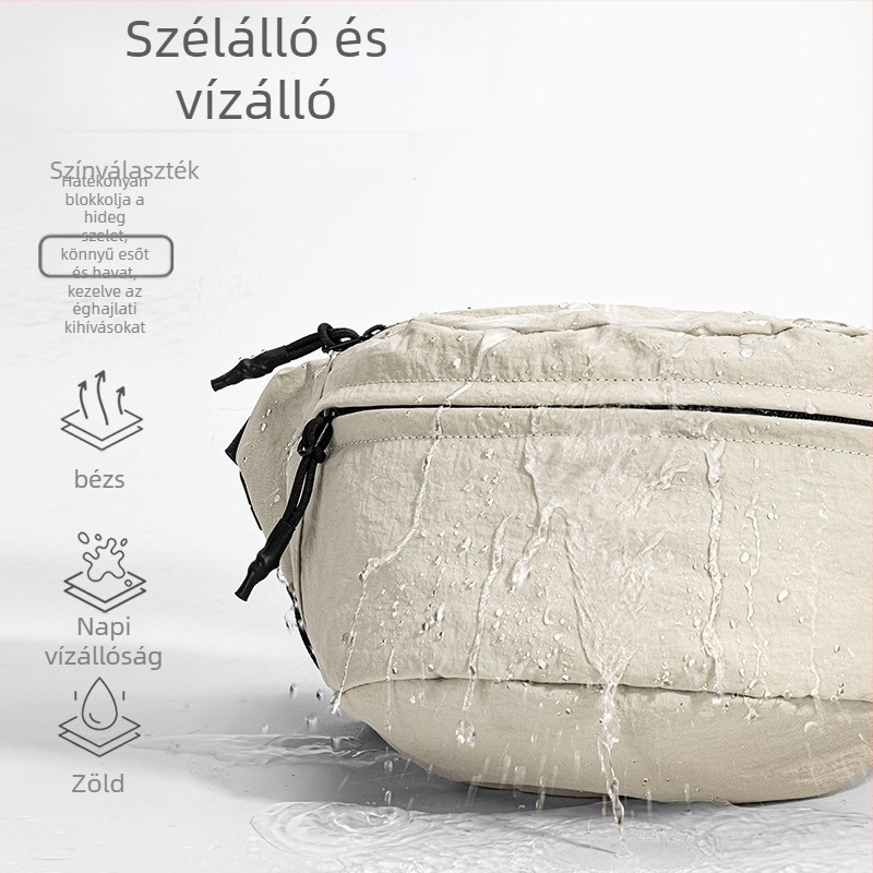Férfi mellkas táska, nylon, kopásálló, őszi 2025, szabadidős utazásokhoz