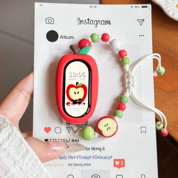 Mi Band 10 – Műgyöngy NFC karkötő, gyöngyös szíj, NFC verzió, egyhurok zár, súly 20 g