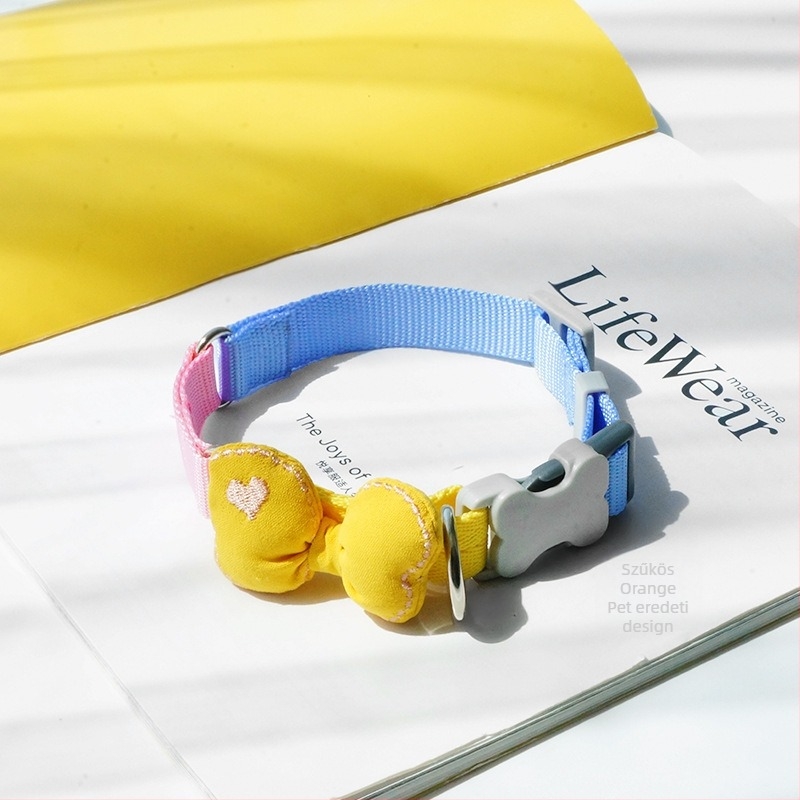 Kutya nyakörv masnival – szín-összehangolt minta, poliészter, stílus Princess Wind, márka pickyorange