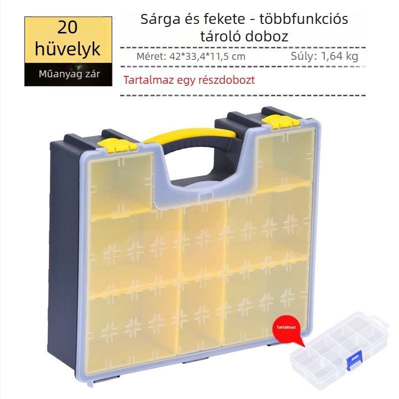 Műanyag szerszámtartó doboz, védőtok stílus, szerszám- és hardver-tárolás, Sheng bangrong márka, eredet Kína