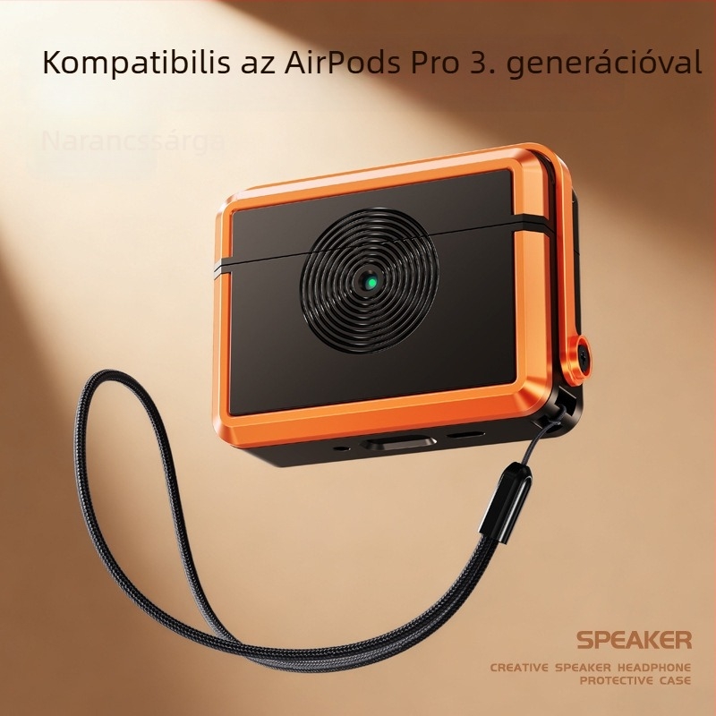 AirPods Pro 3 védőtok — szilikon, all-inclusive design, injektálással készült, kompatibilis az Apple-le