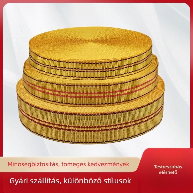 Polipropilén szállítási kötözőöv, 50 m hosszú, univerzális rögzítővel, testreszabható, áruk kötegelésére