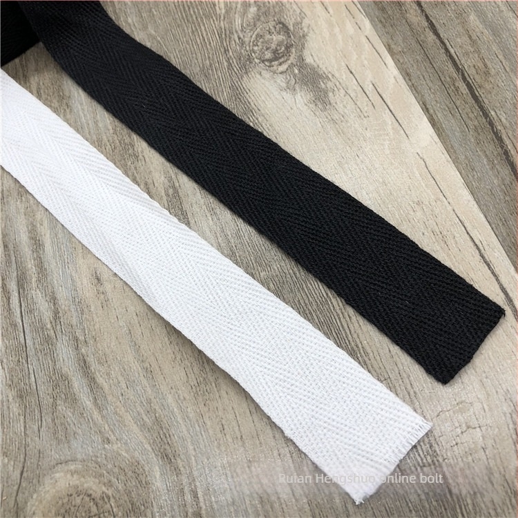 Pamut herringbone szövésű lapos szalag ruházathoz és otthoni textíliákhoz