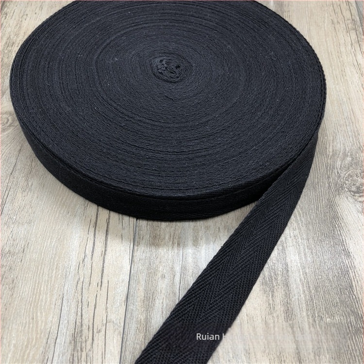 Pamut herringbone szövésű lapos szalag ruházathoz és otthoni textíliákhoz