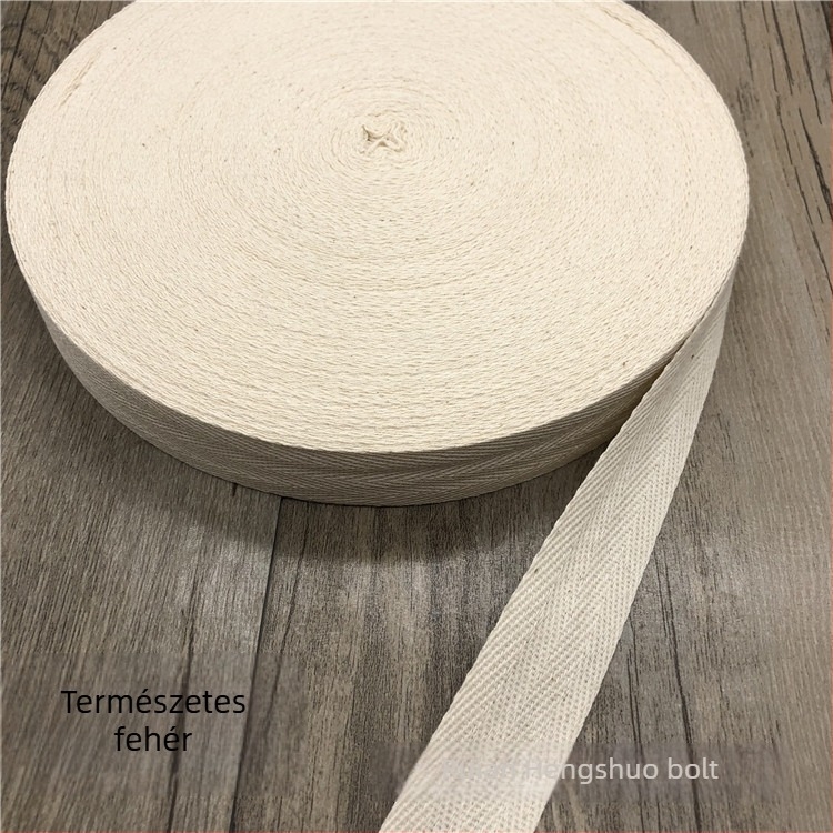 Pamut herringbone szövésű lapos szalag ruházathoz és otthoni textíliákhoz