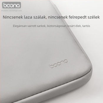 Baona bőr notesz belső tok Lenovo, Huawei, Apple és más laptopokhoz – egyszerű és kényelmes