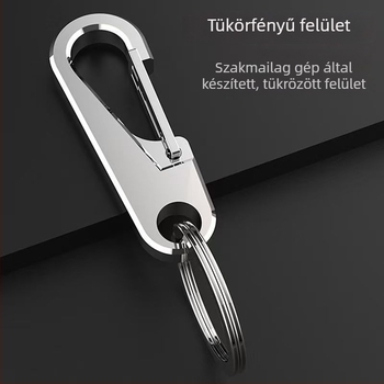304 rozsdamentes acél kulcstartó, autókulcshoz, modern minimalist stílus, kiváló minőségű ajándék