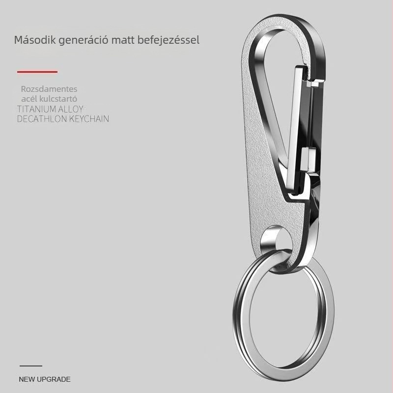 304 rozsdamentes acél kulcstartó, autókulcshoz, modern minimalist stílus, kiváló minőségű ajándék