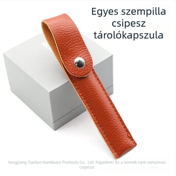 PU bőrrel készült csipesz tároló tok kozmetikai eszközökhöz, műanyag/gyanta, védőfedők egyes és kettős csipeszekhez