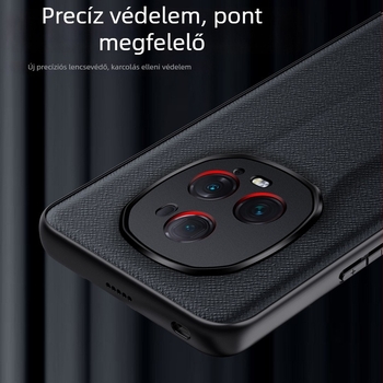Honor Magic5 Ultimate Edition védőtok kereszt mintával, ütésálló, ultra vékony bőr tok