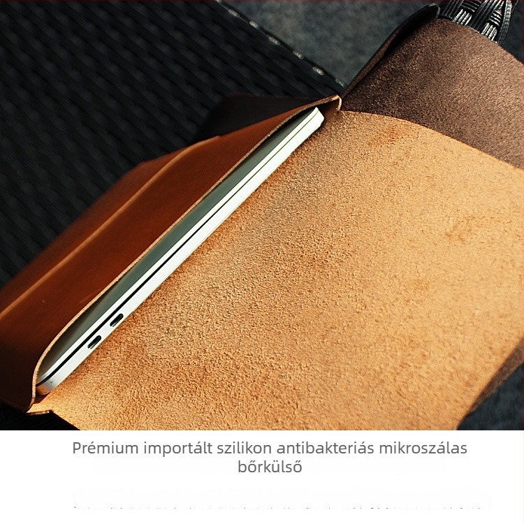 MacBook Pro/Air belső táska — műbőr, liner bag, Kapok bay