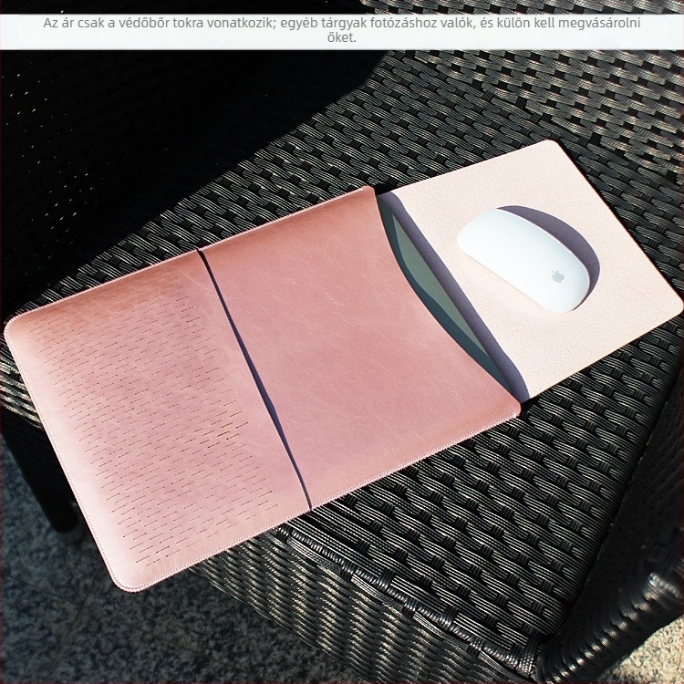 MacBook Pro/Air belső táska — műbőr, liner bag, Kapok bay