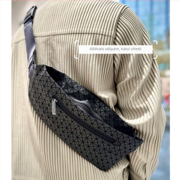 Nemek közötti szilikon mellkas táska poliészter béléssel, nyár 2024, mindennapi crossbody