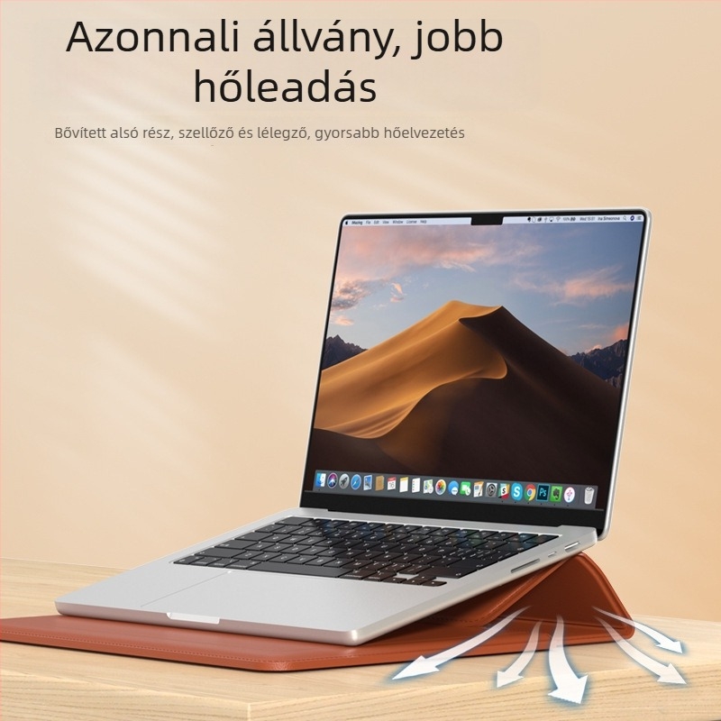 OLCK laptop táska — többfunkciós védő tok belső bélésével, testreszabható MacBook Pro, MacBook Air és egyéb laptopokhoz, műbőr