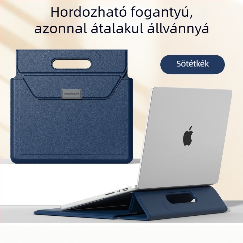 OLCK laptop táska — többfunkciós védő tok belső bélésével, testreszabható MacBook Pro, MacBook Air és egyéb laptopokhoz, műbőr