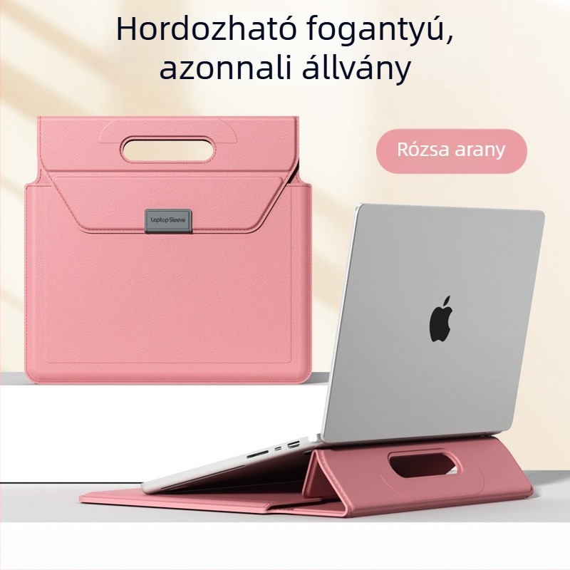 OLCK laptop táska — többfunkciós védő tok belső bélésével, testreszabható MacBook Pro, MacBook Air és egyéb laptopokhoz, műbőr