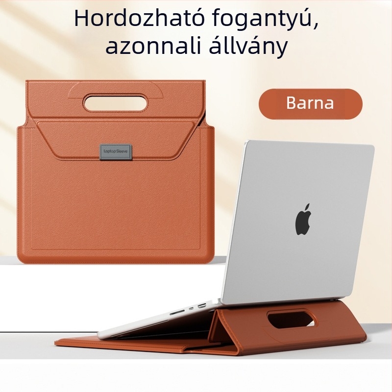 OLCK laptop táska — többfunkciós védő tok belső bélésével, testreszabható MacBook Pro, MacBook Air és egyéb laptopokhoz, műbőr