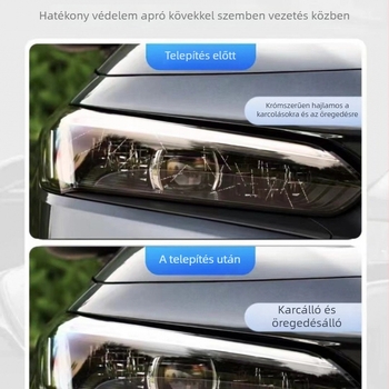 TPU fényszórófilm Honda Civic 11. és 10. generációhoz – átlátszó fényvezérlésű színváltó fólia