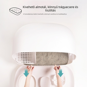 Mochi macskaalom tál — teljesen zárt fiókos kialakítás, zárt toalett, Anyag: Egyéb anyagok, 1 db