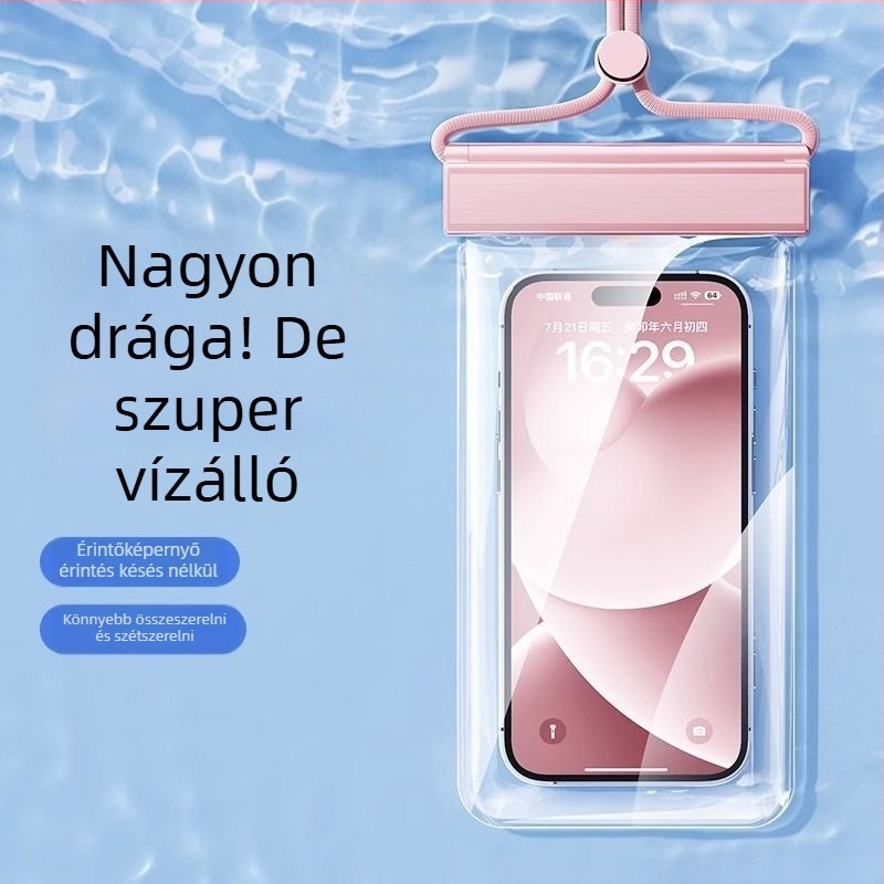 Vízálló telefon tok búvárkodáshoz — EVA anyag, nylon szövet, kültéri vízálló táska