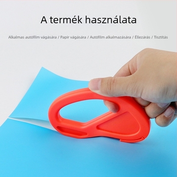 Autófólia vágó kés, kézi eszköz ívelt vágásokhoz, kompatibilis napfóliával és üvegfóliával