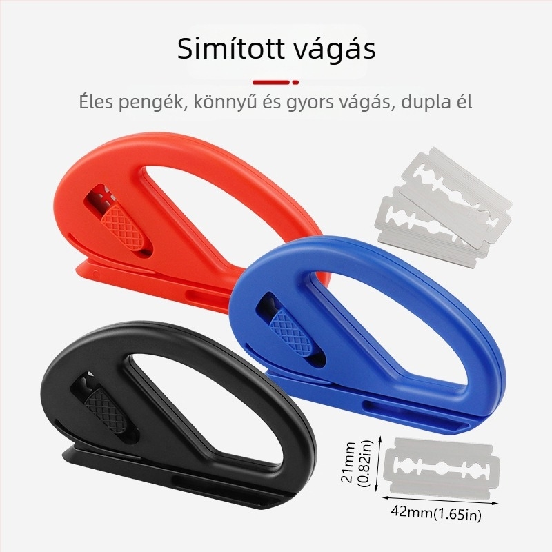 Autófólia vágó kés, kézi eszköz ívelt vágásokhoz, kompatibilis napfóliával és üvegfóliával