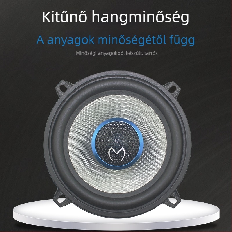 Autóba szerelt koaxiális hangszóró, magas hűségű hangzás, üvegszál diafragma, külső mágneses rendszer, Magic Voice
