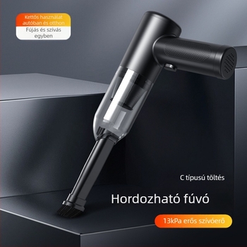 Autóba való porszívó, 11 000 Pa erős szívóerővel, hordozható és multifunkcionális, szucció és fújás funkcióval, újratölthető, 68 W, BM199 modell, 1 órás akkumulátor-üzemidő, 7,4 V
