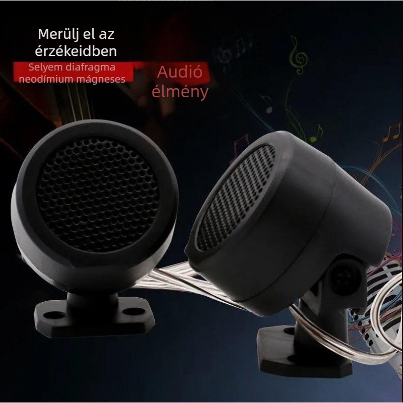 Autó Tweeter pár - Teljes tartományú hangzás, Erős audiophile hang, Modell Automatic-2590586_57_56