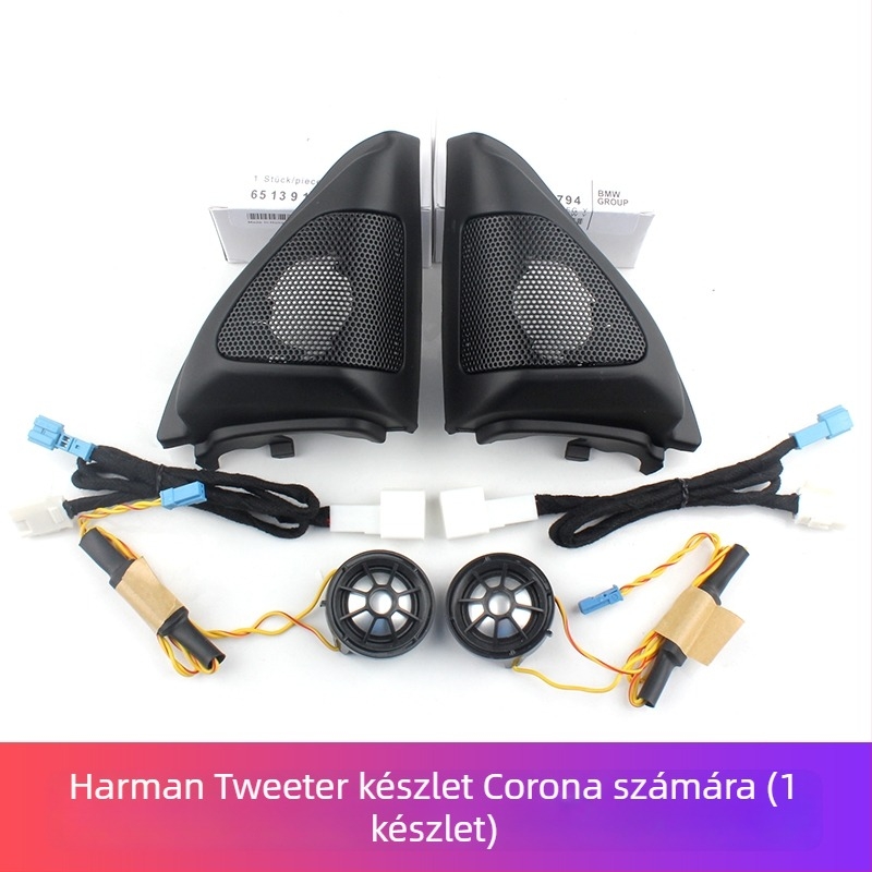 Corolla A-pillár Tweeter Grille, háromszög alakú panel alap belső módosításhoz, 2003–2018, 4 Ω, 35 W, 91 dB