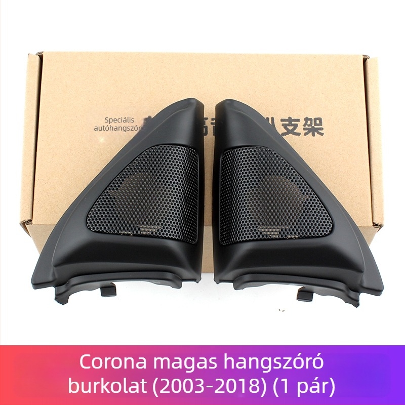 Corolla A-pillár Tweeter Grille, háromszög alakú panel alap belső módosításhoz, 2003–2018, 4 Ω, 35 W, 91 dB