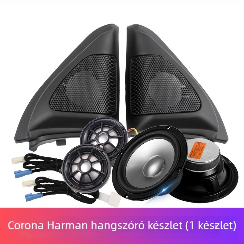 Corolla A-pillár Tweeter Grille, háromszög alakú panel alap belső módosításhoz, 2003–2018, 4 Ω, 35 W, 91 dB