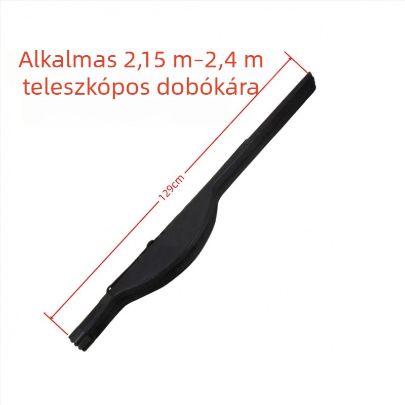 PVC horgászbot táska, nagy kapacitású, váll- vagy keresztpántos hordozható, hátizsákszerű, leválasztható orsórekesz