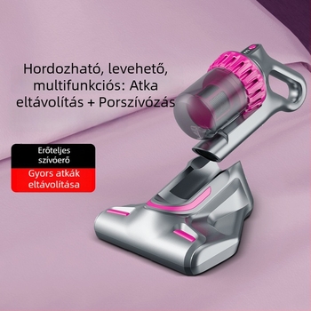 Vezeték nélküli atkák eltávolító porszívó – otthonra és az autóhoz, 100W, 2100–3000Pa, nedves és száraz tisztítás, beépített akkumulátor