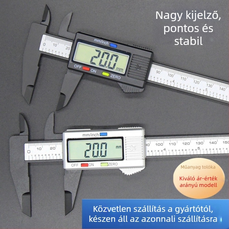 Digitális tolócsínes mérőeszköz ékszerek és régiségek mérésére, karbon kaliper