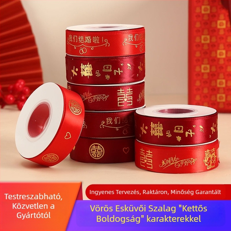 Yitong esküvői díszítő szalag és kötényöv ajándékcsomagoláshoz, virágcsomagoláshoz és dekorációhoz