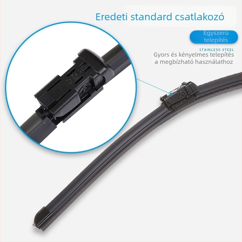 Dori keret nélküli ablaktörlő S333 a Tesla Model 3/Model Y/Model X/Model S számára – 90° kitérés, 12V motor, természetes gumi