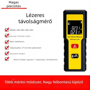 Kinlopto Kl20 Bluetooth-os lézeres távolságmérő, infravörös szobamérés eszköz, 0,05–60 m