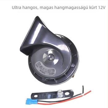 Autóklaxon 12V, 48W, 120 dB, frekvencia-válasz 510/410 Hz