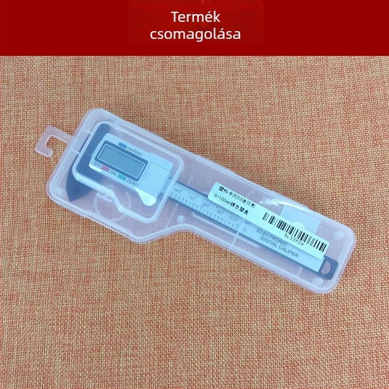 Digitális tolómérő Haima Xuan (digitális kijelző; mélységmérés; műanyag ház)