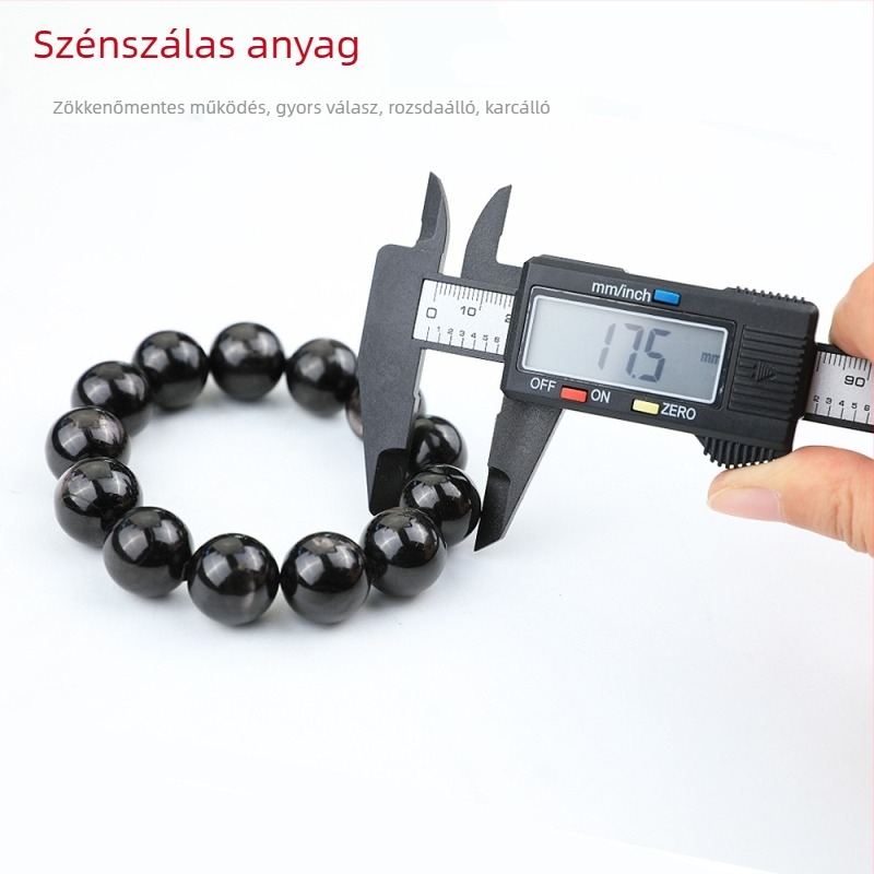 MAKLE digitális tolómérő elektronikus kijelzővel, teljesen műanyag, kompakt, tartomány 0-150 mm
