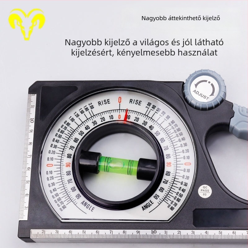 Digitális dőlésszögmérő mágneses digitális inklinométerrel és szögmérő-nivel eszközzel építőipari és dekorációs felhasználásra