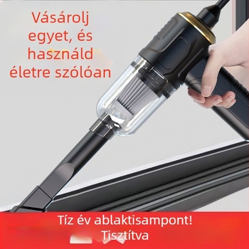 Kézi autó- és otthoni porszívó - 300 W, 20000 Pa szívóerő, újratölthető, 300 cm-es kábel, keréknyomás mérő