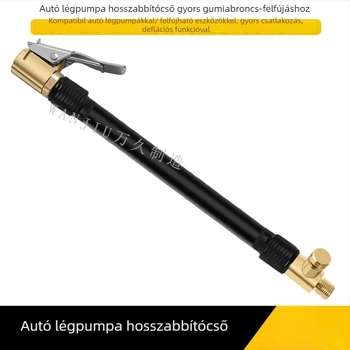 Réz anyagú levegőpumpa hosszabbítócsővel, egyhengeres, teljesítmény alatt 80W, áramlás 50 L/min, modell S-026
