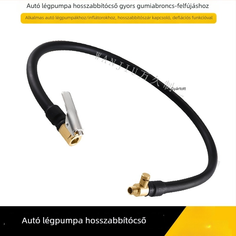 Réz anyagú levegőpumpa hosszabbítócsővel, egyhengeres, teljesítmény alatt 80W, áramlás 50 L/min, modell S-026