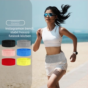 Nylon futó derék-táska, lélegző, tehercsökkentő funkcióval, kültéri sportokra – 2025 tavasz