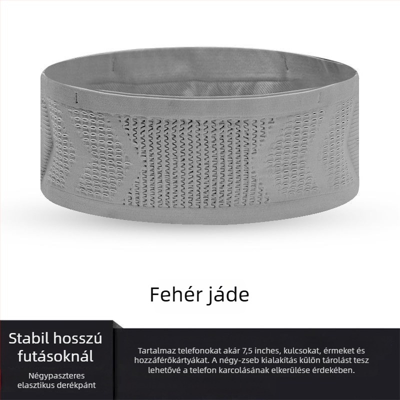 Nylon futó derék-táska, lélegző, tehercsökkentő funkcióval, kültéri sportokra – 2025 tavasz