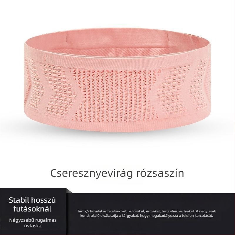 Nylon futó derék-táska, lélegző, tehercsökkentő funkcióval, kültéri sportokra – 2025 tavasz