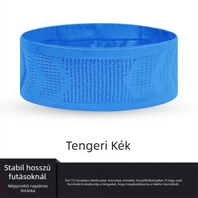 Nylon futó derék-táska, lélegző, tehercsökkentő funkcióval, kültéri sportokra – 2025 tavasz