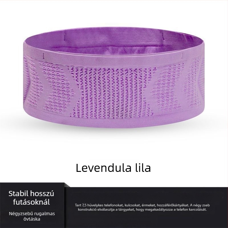 Nylon futó derék-táska, lélegző, tehercsökkentő funkcióval, kültéri sportokra – 2025 tavasz